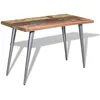Image de Table De Salle Ã Manger Bois De RÃ©cupÃ©ration 120 X 60 X 76 Cm