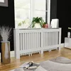 Image de vidaXL Cache-radiateur Blanc MDF 172 cm