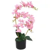 Image de vidaXL Plante artificielle avec pot OrchidÃ©e 65 cm Rose