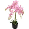 Image de vidaXL Plante artificielle avec pot OrchidÃ©e 75 cm Rose