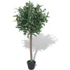 Image de Vidaxl Laurier Artificiel Avec Pot 120 Cm Vert