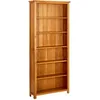 Image de Vidaxl BibliothÃ¨que Ã 6 EtagÃ¨res 80x22,5x180 Cm Bois De ChÃªne Massif