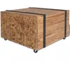 Image de Table D'appoint En Teck 60 X 60 X 38 Cm