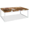 Image de vidaXL Table basse Teck RÃ©sine 110 x 60 x 40 cm