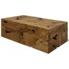 Image de Table basse 90x50x30 cm Teck vÃ©ritable Marron - vidaXL
