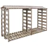 Image de vidaXL Abri de stockage du bois de chauffage 300x90x176cm Pin imprÃ©gnÃ©