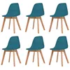 Image de Chaises De Salle Ã Manger 6 Pcs Turquoise Plastique