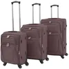 Image de Vidaxl Jeu De Valises Souples 3 Pcs Couleur De CafÃ©