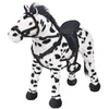 Image de Jouet En Peluche Cheval Noir Et Blanc Xxl