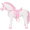 Image de Jouet En Peluche Licorne Blanc Et Rose Xxl