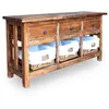 Image de Buffet Bois De RÃ©cupÃ©ration Massif 100 X 30 X 50 Cm