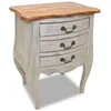 Image de Table De Chevet Bois De RÃ©cupÃ©ration Massif 48 X 35 X 64 Cm