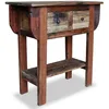 Image de Table Console Bois De RÃ©cupÃ©ration Massif 80 X 35 X 80 Cm