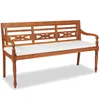 Image de Vidaxl Banc Batavia Avec Coussin 150 Cm Teck