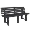 Image de Chaises d'extérieur VidaXL  Banc de jardin  145,5 cm plastique gris P31600423