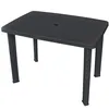 Image de Vidaxl Table De Jardin Anthracite 101 X 68 X 72 Cm Plastique