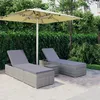 Image de Vidaxl Couverture Coton Ã  Chevrons 125 X 150 Cm Gris