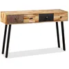 Image de vidaXL Table console Teck massif de rÃ©cupÃ©ration 120 x 30 x 76 cm