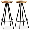 Image de Tabourets De Bar 2 Pcs Bois Massif De RÃ©cupÃ©ration - Vidaxl