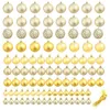 Image de Vidaxl Ensemble De Boules De NoÃ«l 100 Pcs 6 Cm DorÃ©