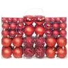 Image de vidaXL Ensemble de boules de NoÃ«l 100 pcs 3/4/6 cm Rouge