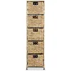 Image de Vidaxl UnitÂ¿Â¿ De Rangement Avec 5 Paniers 25,5 X 37 X 100 Cm Jacinthe D'eau
