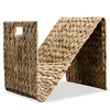 Image de vidaXL Porte-revue 31 x 31 x 31 cm Jacinthe d'eau