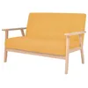 Image de Ensemble de canapÃ© 2 pcs Tissu jaune