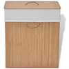 Image de vidaXL Panier Ã  linge rectangulaire Bambou Naturel