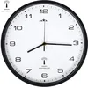 Image de vidaXL Horloge murale radioguidÃ©e Mouvement Ã  quartz 31 cm Blanc/noir