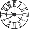 Image de vidaXL Horloge murale vintage avec mouvement Ã  quartz MÃ©tal 80 cm XXL