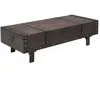 Image de Table Basse Bois Massif Style Vintage 120 X 55 X 35 Cm