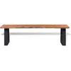 Image de Banc En Bois D'acacia Massif 145 Cm