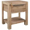 Image de Vidaxl Table De Chevet Avec Tiroir 40x30x48 Cm Bois D'acacia Solide