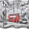 Image de vidaXL Cloison de sÃ©paration 200 x 170 cm Bus londonien Noir et blanc