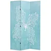 Image de vidaXL Cloison de sÃ©paration pliable 120 x 170 cm Papillon Bleu