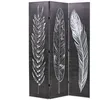 Image de vidaXL Cloison de sÃ©paration pliable 120 x 170 cm Plumes Noir et blanc