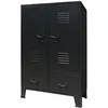 Image de vidaXL Garde-robe mÃ©tal de style industriel 67x35x107 cm noir