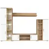 Image de Meubles TV VidaXL  Meuble TV  Mural avec lumière LED Chêne Sonoma et Blanc P31599972