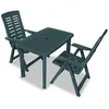 Image de Vidaxl Ensemble De Bistro 3 Pcs Plastique Vert