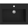 Image de vidaXL Lavabo en granit 600 x 450 x 120 mm Noir