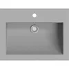 Image de vidaXL Lavabo en granit 600 x 450 x 120 mm Gris