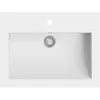 Image de vidaXL Lavabo en granit 600 x 450 x 120 mm Blanc