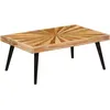 Image de vidaXL Table basse Bois de manguier massif 90x55x36 cm