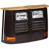 Image de vidaXL Buffet en forme de camion Bois de manguier massif Gris foncÃ©