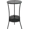 Image de Table De Bistro Noir 40x70 Cm MÃ©tal