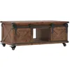 Image de Table Basse Bois De Sapin Massif 91 X 51 X 38 Cm Marron