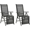 Image de Mobilier Ã DÃ®ner De Jardin 5 Pc Et Coussins RÃ©sine TressÃ©e Gris