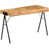 Image de Vidaxl Table Ã Ãcrire Bois De Manguier Massif 118 X 50 X 75 Cm