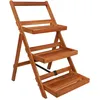 Image de vidaXL Support de jardiniÃ¨re Ã  3 niveaux 50x63x80 cm Acacia solide